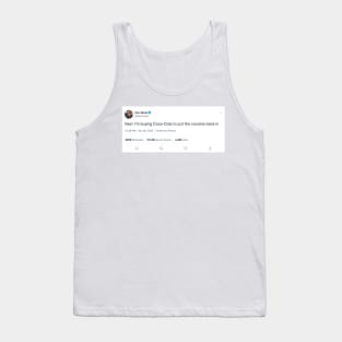 Elon Musk Coca-Cola Tweet Tank Top